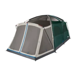 Coleman Skylodge™ 12-Person Camping Tent With Screen Room, Evergreen 16 Coleman Skylodge™ 12-Person Camping Tent With Screen Room, Evergreen -Coleman 12P CbnCnvetnlExtrnlScrnRm EG 1 FrontAngleRight FlyOff WindowsUp