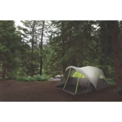 Coleman 6-Person Steel Creek™ Fast Pitch™ Dome Camping Tent With Screen Room, Green -Coleman 2000018059 active