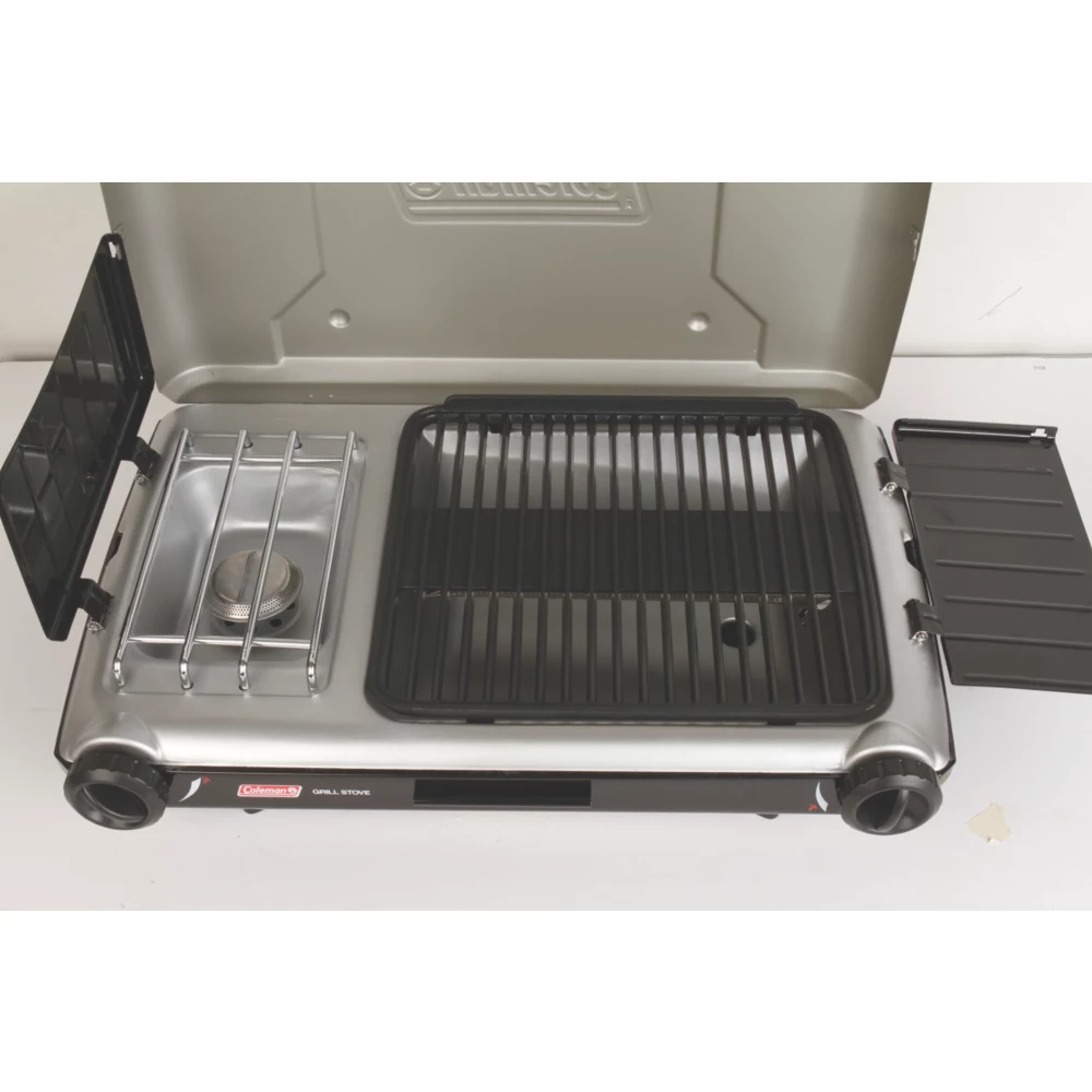 Coleman Deluxe Tabletop Propane 2-in-1 Grill/Stove, 2-Burner 6 Coleman Deluxe Tabletop Propane 2-in-1 Grill/Stove, 2-Burner - Image 4