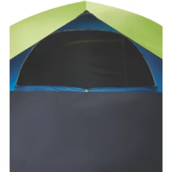 Coleman 4-Person Dark Room Sundome Tent 17 Coleman 4-Person Dark Room Sundome Tent -Coleman 2000032253 coleman dark room tent 4p interior side window unzipped green turquoise detail 1