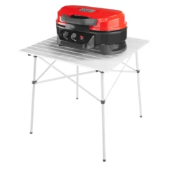 Coleman RoadTrip® 225 Portable Tabletop Propane Grill 15 Coleman RoadTrip® 225 Portable Tabletop Propane Grill -Coleman 2000033047 225 Table Top Coleman Red Side View Grill Closed with table20copy