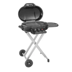 Coleman RoadTrip® 225 Portable Stand-Up Propane Grill 11 Coleman RoadTrip® 225 Portable Stand-Up Propane Grill -Coleman 2000033048 225 Stand Up Coleman Black Angle Grill Open20copy