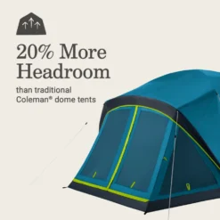 Coleman Skydome™ 4-Person Screen Room Camping Tent With Dark Room™ Technology -Coleman 2155782 ATF5