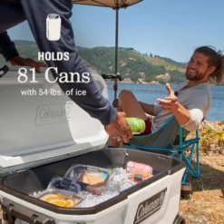 Coleman Convoy™ Series 100-Quart Cooler With Wheels 12 Coleman Convoy™ Series 100-Quart Cooler With Wheels -Coleman 2156118 ATF5
