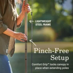 Coleman OASIS™ Lite 10 X 10 Canopy With Sun Wall -Coleman 2156421 OasisLite10x10CanopySunWallBlack ATF3