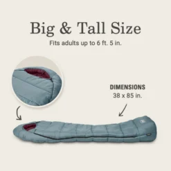 Coleman Tidelands™ 50° Big & Tall Mummy Sleeping Bag 13 Coleman Tidelands™ 50° Big & Tall Mummy Sleeping Bag -Coleman 2158021 ATF5