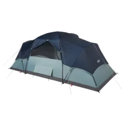 Coleman Skydome™ 8-Person Camping Tent XL, Blue Nights 17 Coleman Skydome™ 8-Person Camping Tent XL, Blue Nights -Coleman 8P20MODIFIED20DOME Blue20Nights 4 Back Angle Fly20On Back20Window20open 064