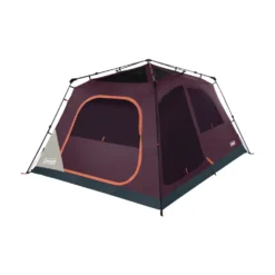 Coleman Skylodge™ 8-Person Instant Camping Tent, Blackberry 18 Coleman Skylodge™ 8-Person Instant Camping Tent, Blackberry -Coleman 8P CbnInstntIntrnlScrnRm BB 1 FrontAngleRight FlyOff WindowsUp
