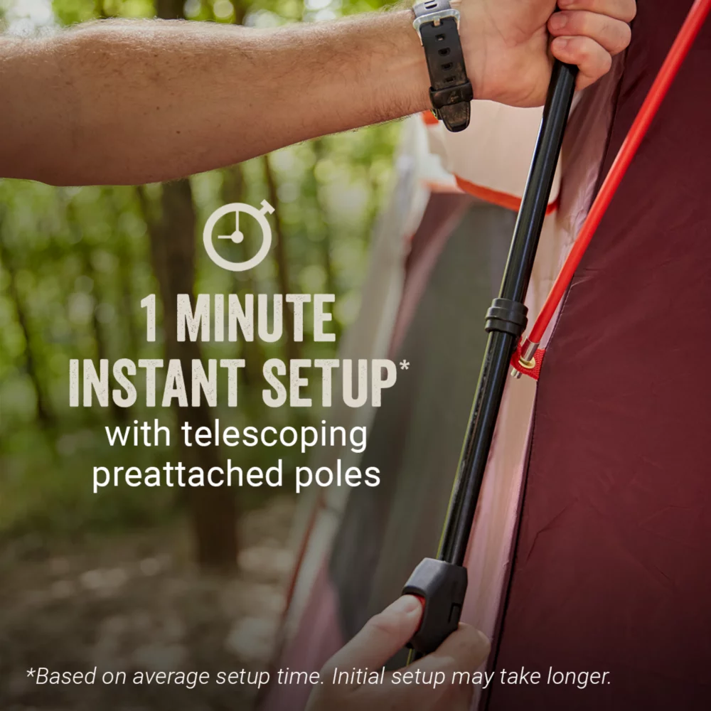 Coleman Skylodge™ 8-Person Instant Camping Tent, Blackberry 4 Coleman Skylodge™ 8-Person Instant Camping Tent, Blackberry - Image 2