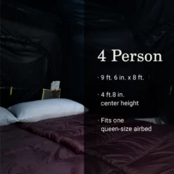 Coleman® Camp Burst™ 4-Person Dark Room™ Camping Tent -Coleman Coleman CampBurstTents 4P DarkRoom ATF8