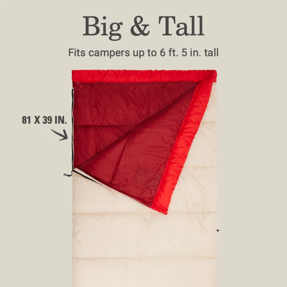 Coleman Flatlands™ 35°F Big & Tall Sleeping Bag 4 Coleman Flatlands™ 35°F Big & Tall Sleeping Bag - Image 2