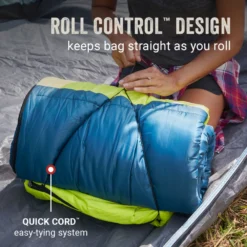 Coleman Kompact™ 40°F Big & Tall Contour Sleeping Bag -Coleman Coleman SleepingBagContour40D Space ATF6