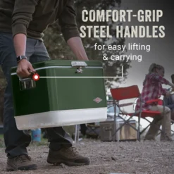 Coleman Vintage 54-Quart Steel Belted® Cooler 11 Coleman Vintage 54-Quart Steel Belted® Cooler -Coleman Coleman SteelBelted VintageGreen ATF3