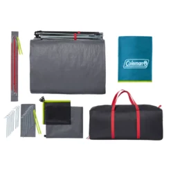 Coleman Skydome™ XL 10-Person Camping Tent With Dark Room™ Technology -Coleman Skydome20XL20Darkroom 10P Overhead Contents v2